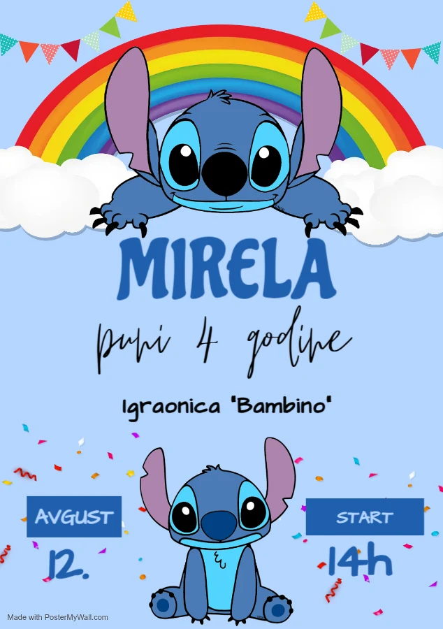 digitalna pozivnica lilo and stitch