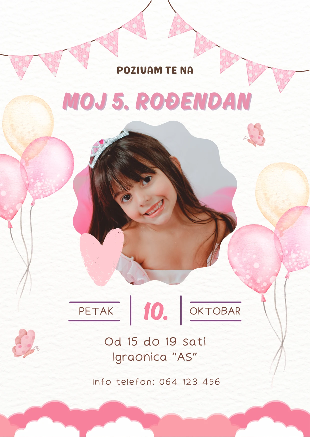 pozivnica za rodjendan sa slikom