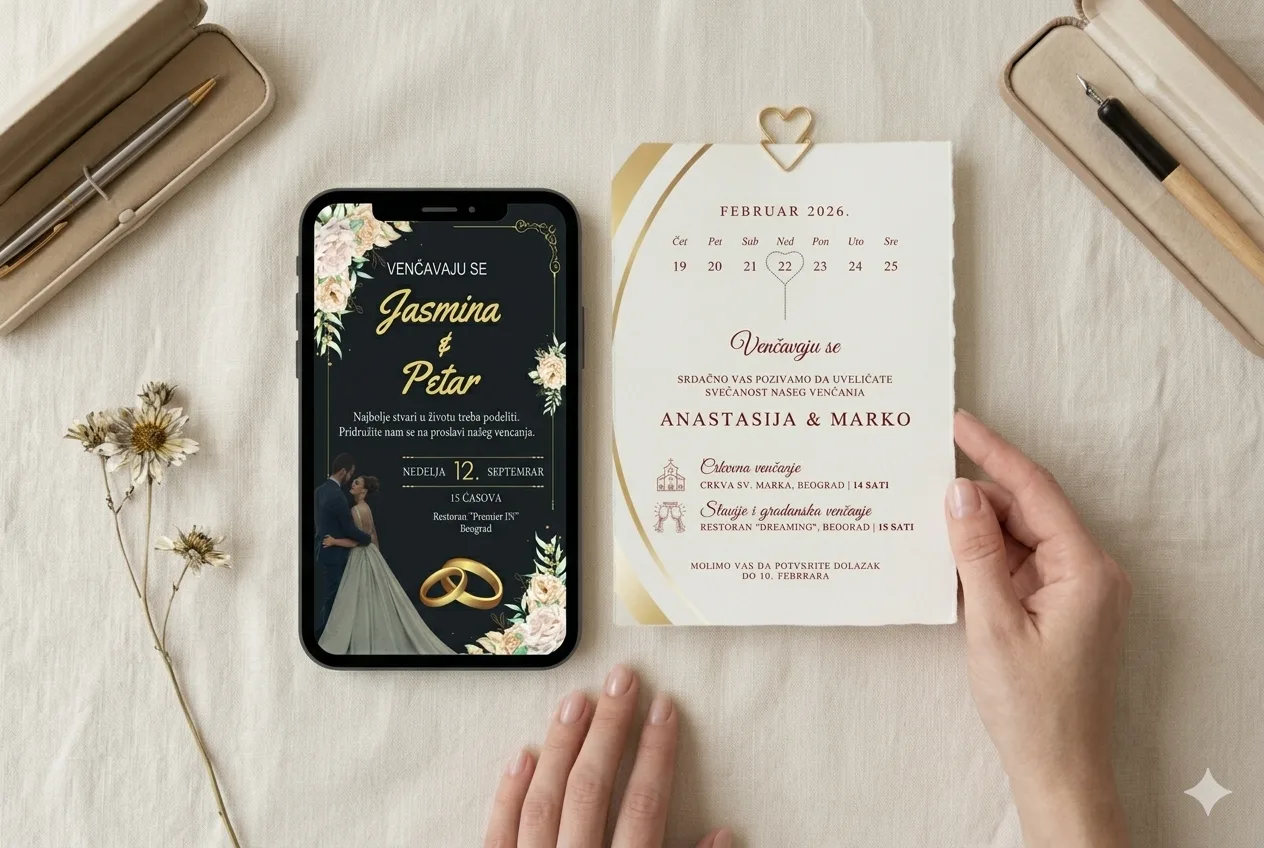 Digitalna vs štampana pozivnica: prednosti i mane